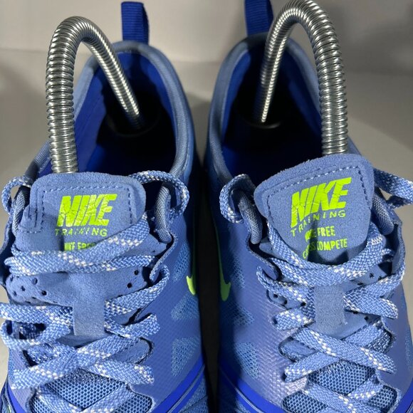 Nike Free Cross Complete Womens Running Shoes Sneakers Size 7 Blue Volt Walking - Picture 4 of 13